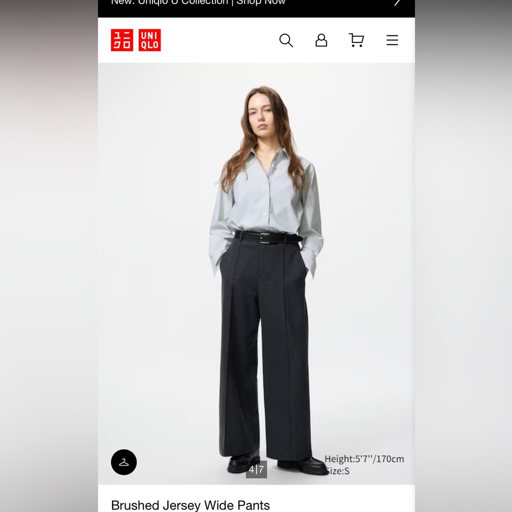 Uniqlo wool trousers
